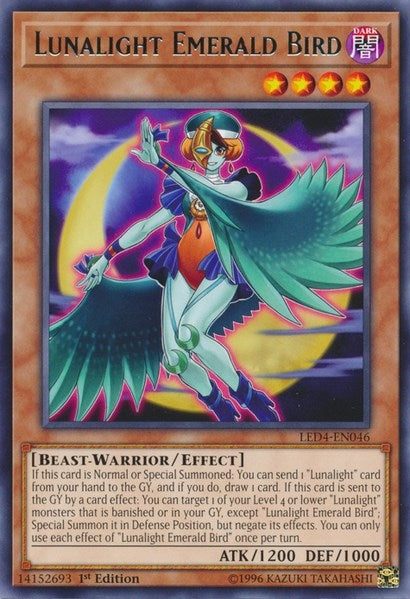 Image for Lunalight Emerald Bird (Legendary Duelists: Sisters of the Rose) (LED4-EN046) - YuGiOh
