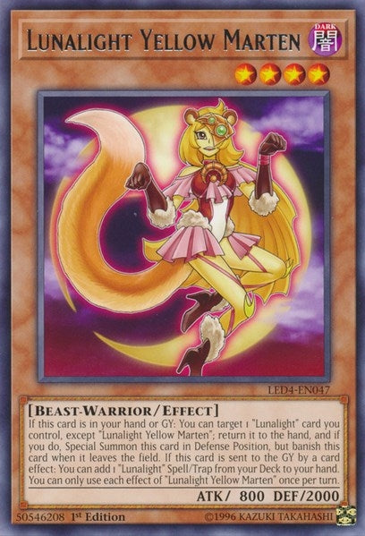 Image for Lunalight Yellow Marten (Legendary Duelists: Sisters of the Rose) (LED4-EN047) - YuGiOh
