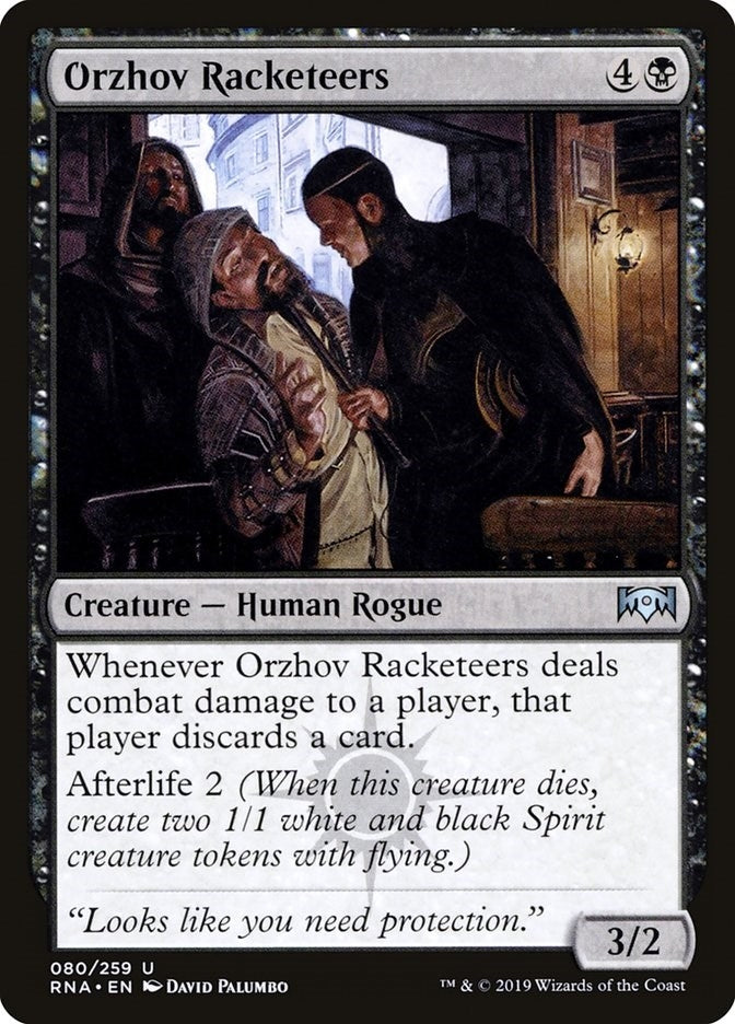 Image for Orzhov Racketeers (Ravnica Allegiance) (80) - Magic: The Gathering