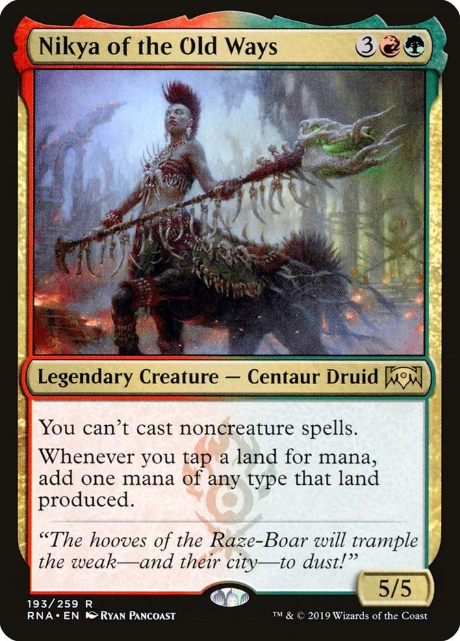 Image for Nikya of the Old Ways (Ravnica Allegiance) (193) - Magic: The Gathering