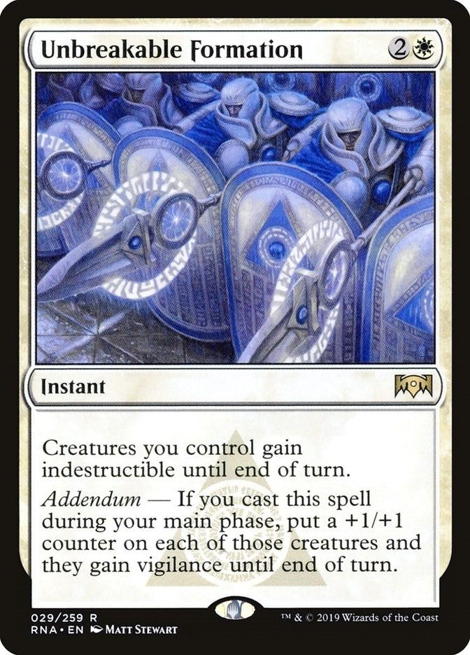 Image for Unbreakable Formation (Ravnica Allegiance) (29) - Magic: The Gathering