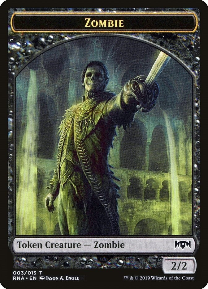 Image for Zombie Token (Ravnica Allegiance) (3) - Magic: The Gathering