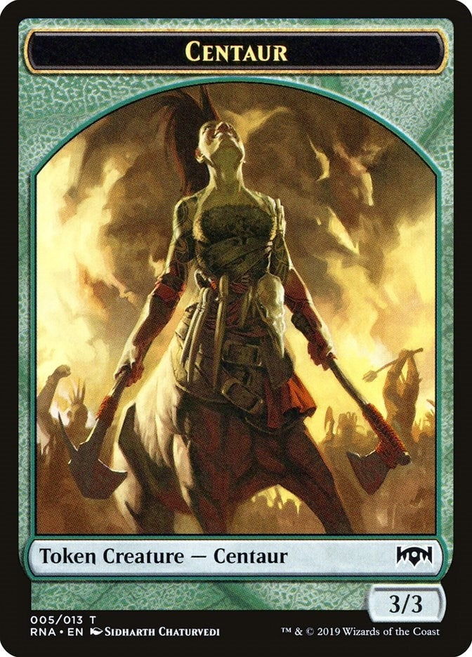 Image for Centaur Token (Ravnica Allegiance) (5) - Magic: The Gathering