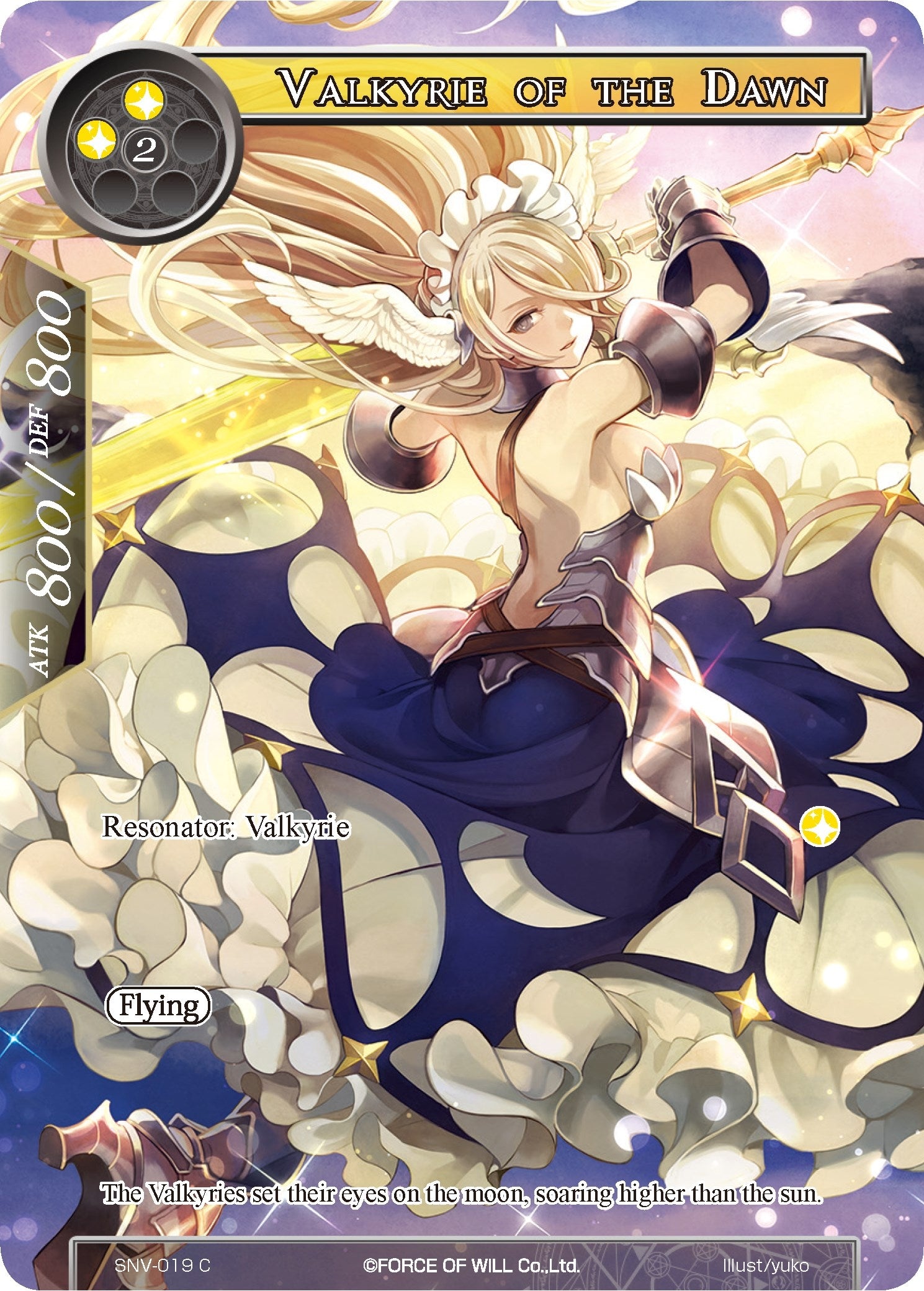 Image for Valkyrie of the Dawn (Full Art) (The Strangers of New Valhalla) (SNV-019) - Force of Will