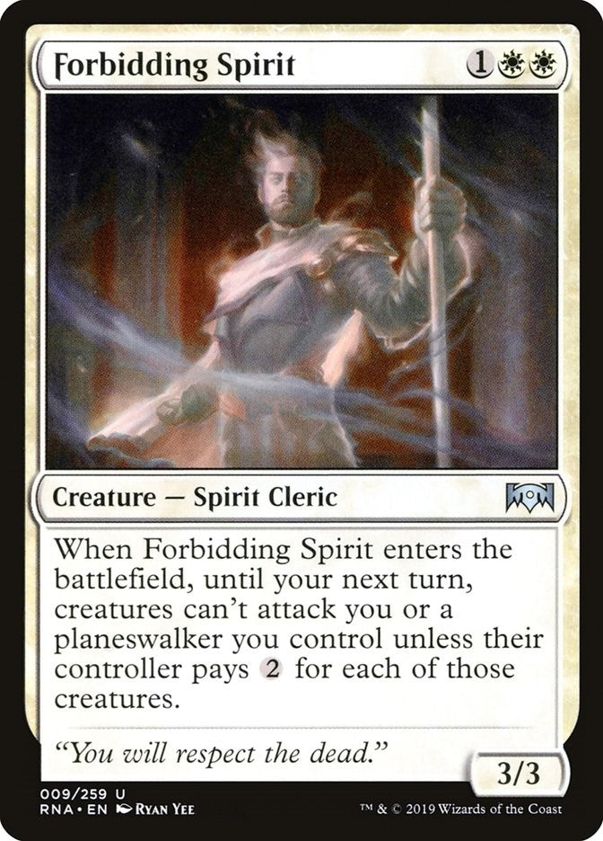 Image for Forbidding Spirit (Ravnica Allegiance) (9) - Magic: The Gathering