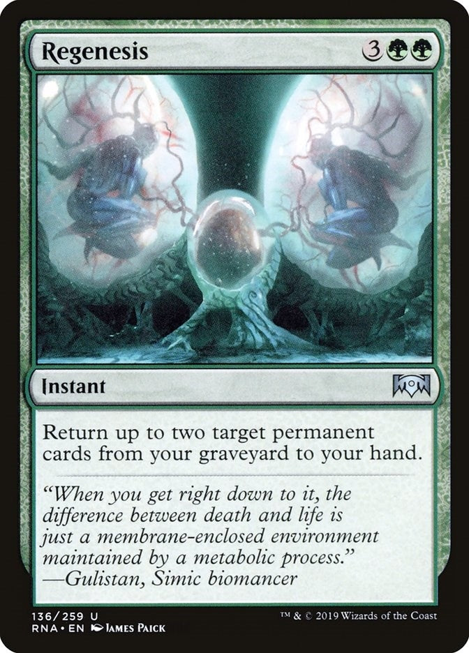 Image for Regenesis (Ravnica Allegiance) (136) - Magic: The Gathering
