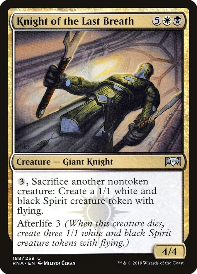 Image for Knight of the Last Breath (Ravnica Allegiance) (188) - Magic: The Gathering