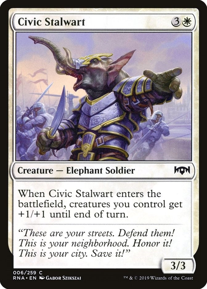 Image for Civic Stalwart (Ravnica Allegiance) (6) - Magic: The Gathering