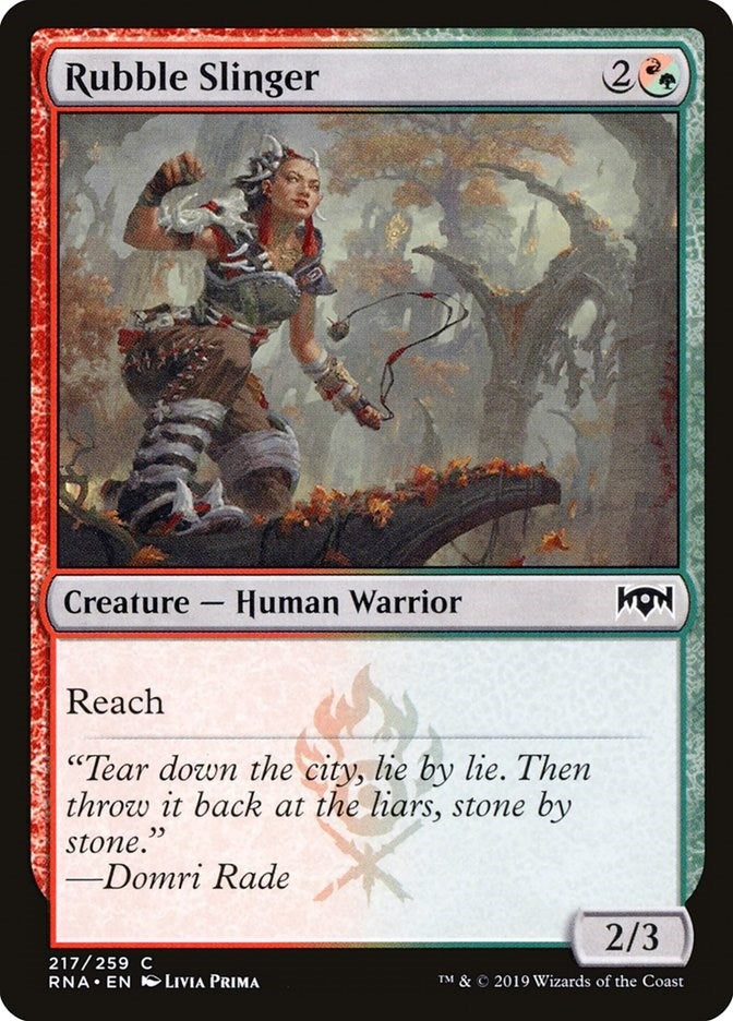 Image for Rubble Slinger (Ravnica Allegiance) (217) - Magic: The Gathering
