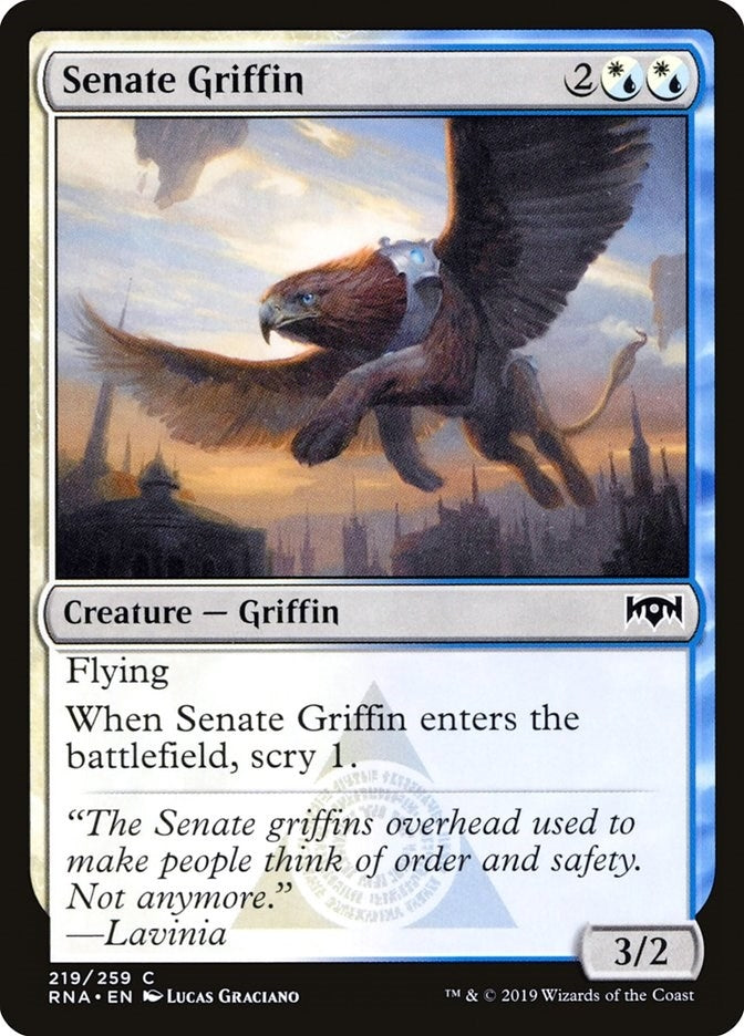 Image for Senate Griffin (Ravnica Allegiance) (219) - Magic: The Gathering