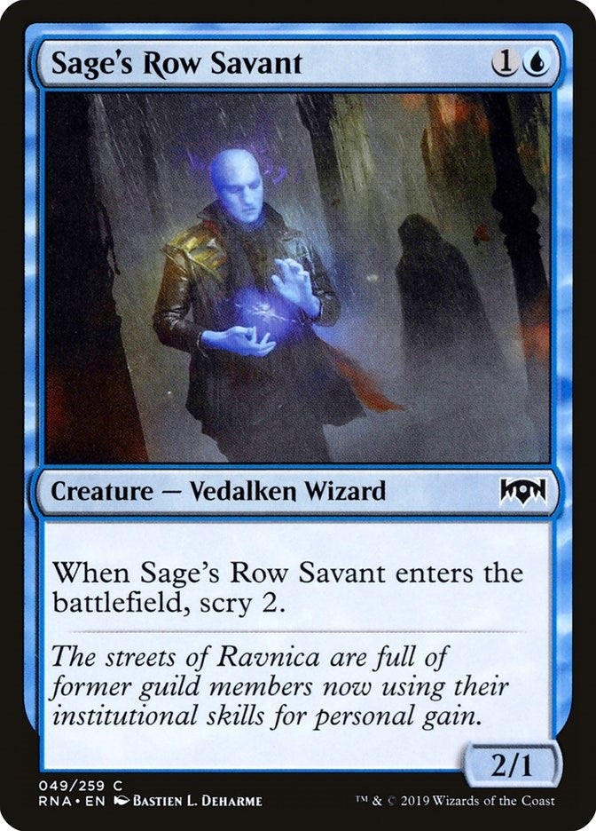Image for Sage's Row Savant (Ravnica Allegiance) (49) - Magic: The Gathering