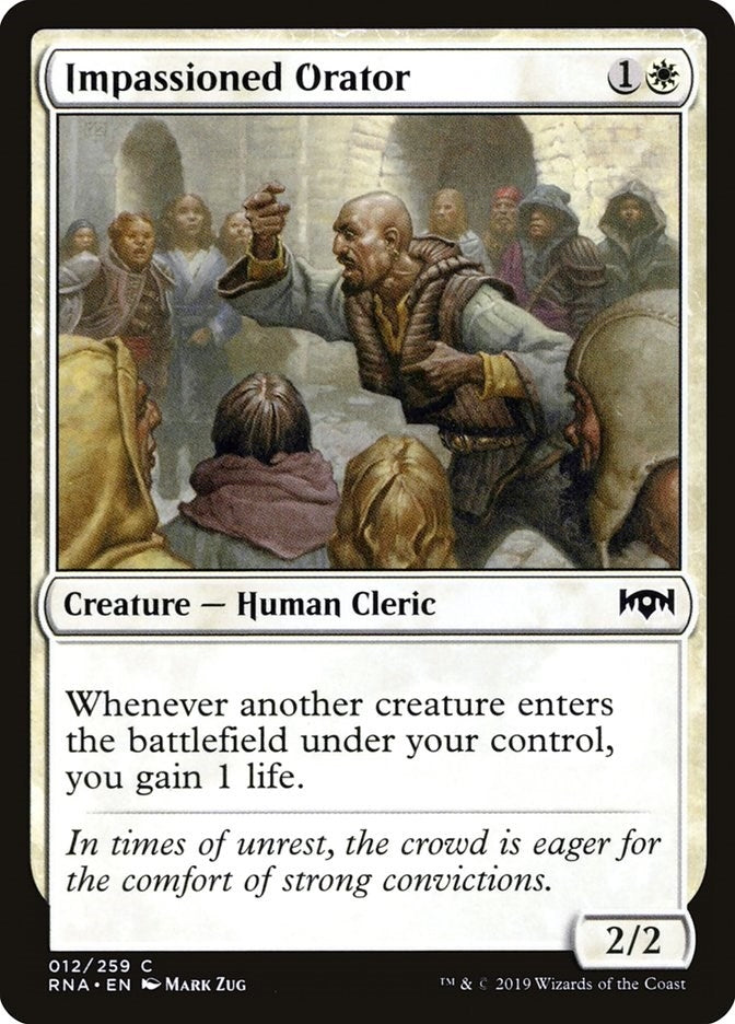 Image for Impassioned Orator (Ravnica Allegiance) (12) - Magic: The Gathering