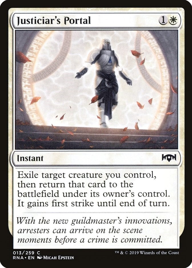 Image for Justiciar's Portal (Ravnica Allegiance) (13) - Magic: The Gathering