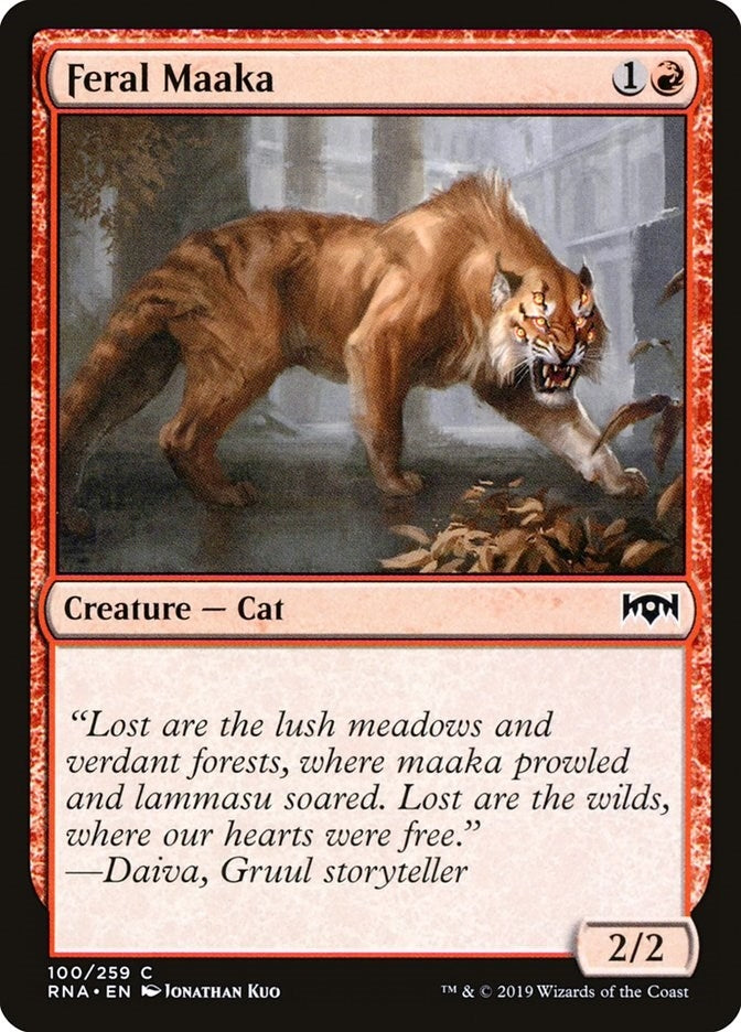 Image for Feral Maaka (Ravnica Allegiance) (100) - Magic: The Gathering