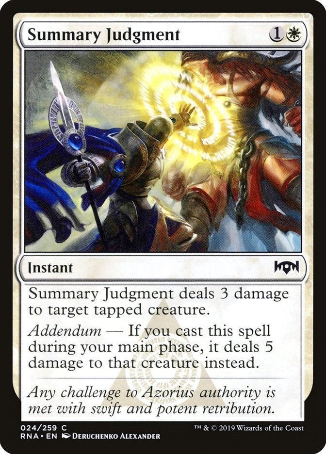Image for Summary Judgment (Ravnica Allegiance) (24) - Magic: The Gathering
