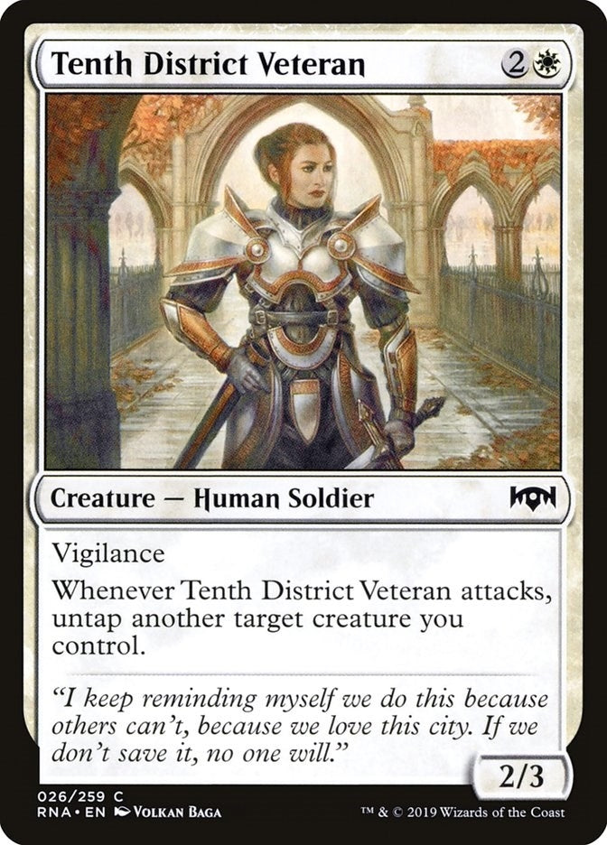 Image for Tenth District Veteran (Ravnica Allegiance) (26) - Magic: The Gathering