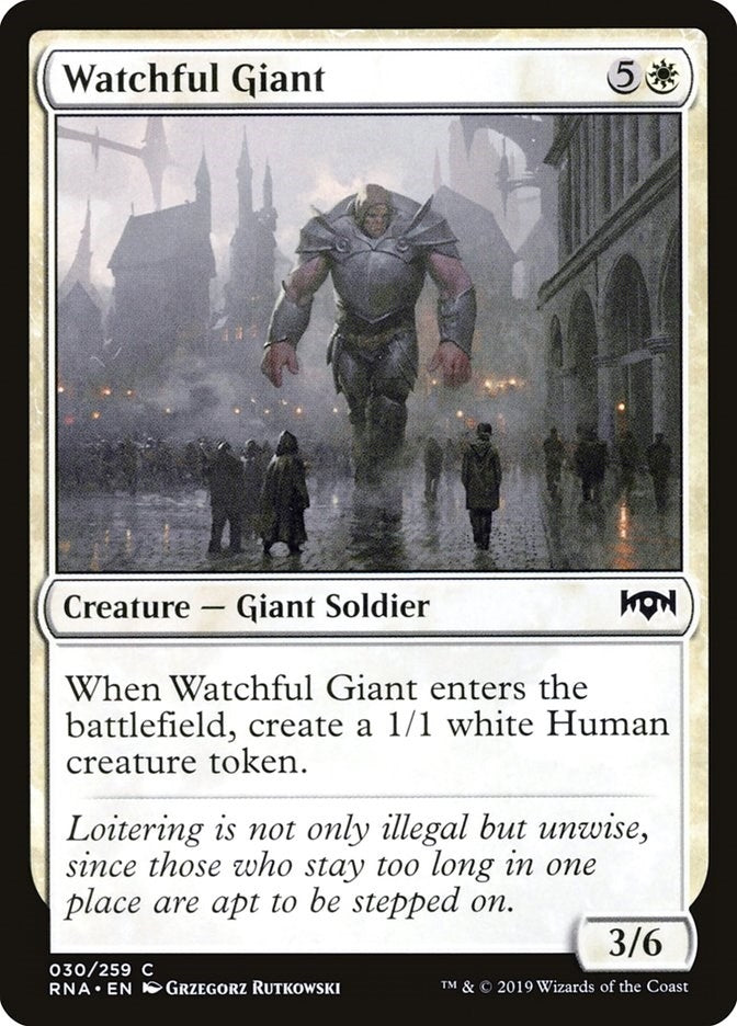 Image for Watchful Giant (Ravnica Allegiance) (30) - Magic: The Gathering