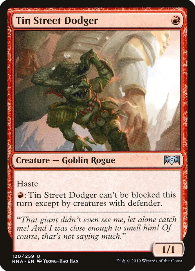 Image for Tin Street Dodger (Ravnica Allegiance) (120) - Magic: The Gathering