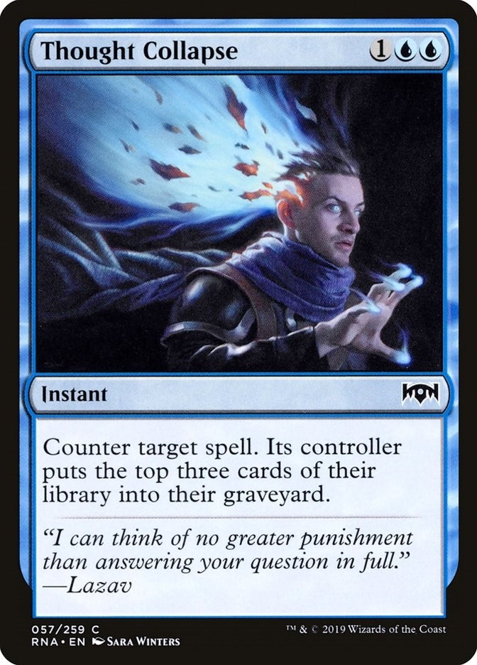Image for Thought Collapse (Ravnica Allegiance) (57) - Magic: The Gathering