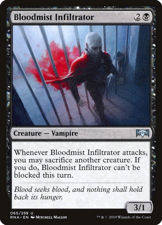 Image for Bloodmist Infiltrator (Ravnica Allegiance) (65) - Magic: The Gathering