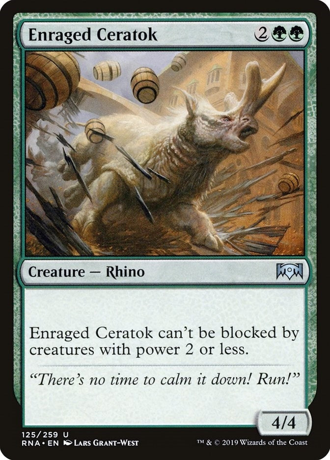 Image for Enraged Ceratok (Ravnica Allegiance) (125) - Magic: The Gathering