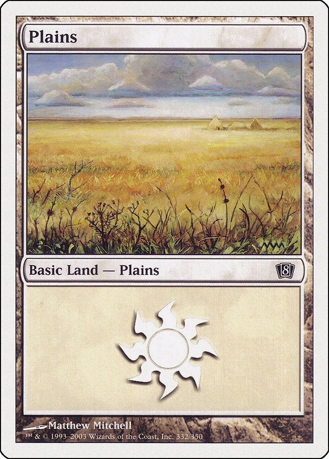 Image for Plains (332) (8th Edition) (332) - Magic: The Gathering