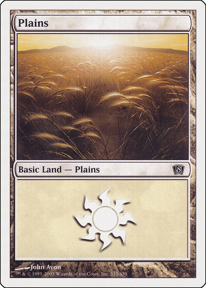 Image for Plains (333) (8th Edition) (333) - Magic: The Gathering