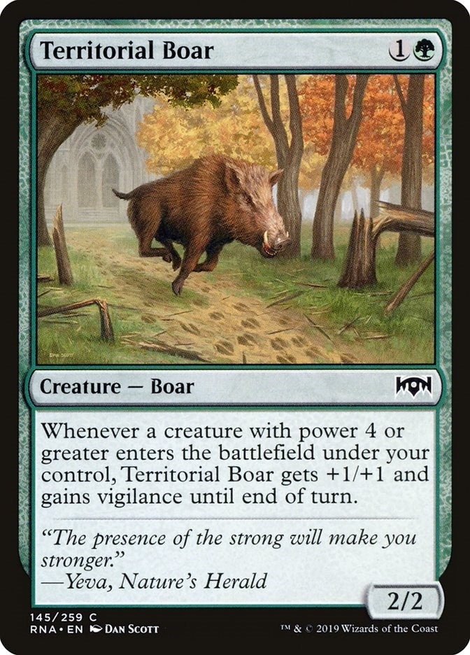 Image for Territorial Boar (Ravnica Allegiance) (145) - Magic: The Gathering