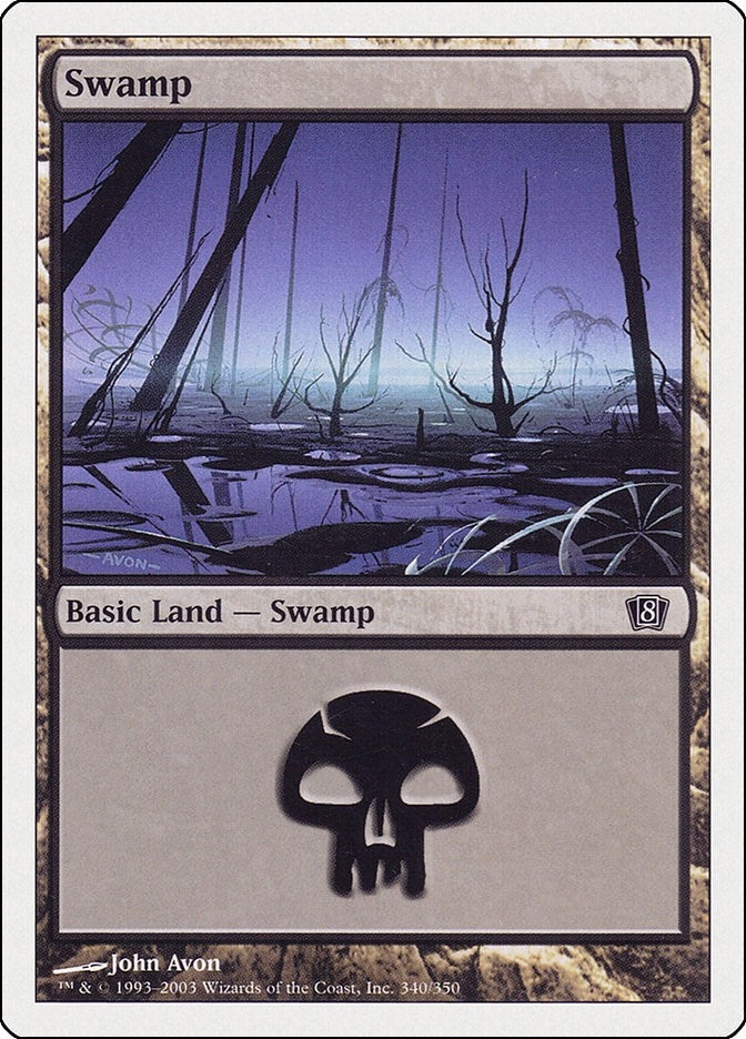 Image for Swamp (340) (8th Edition) (340) - Magic: The Gathering
