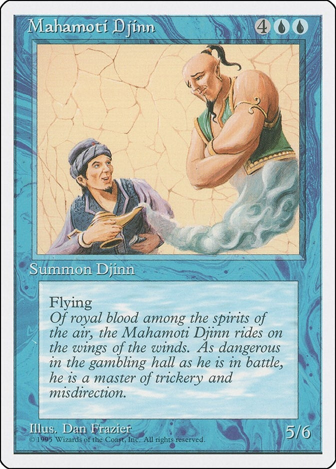 Image for Mahamoti Djinn (Fourth Edition) - Magic: The Gathering