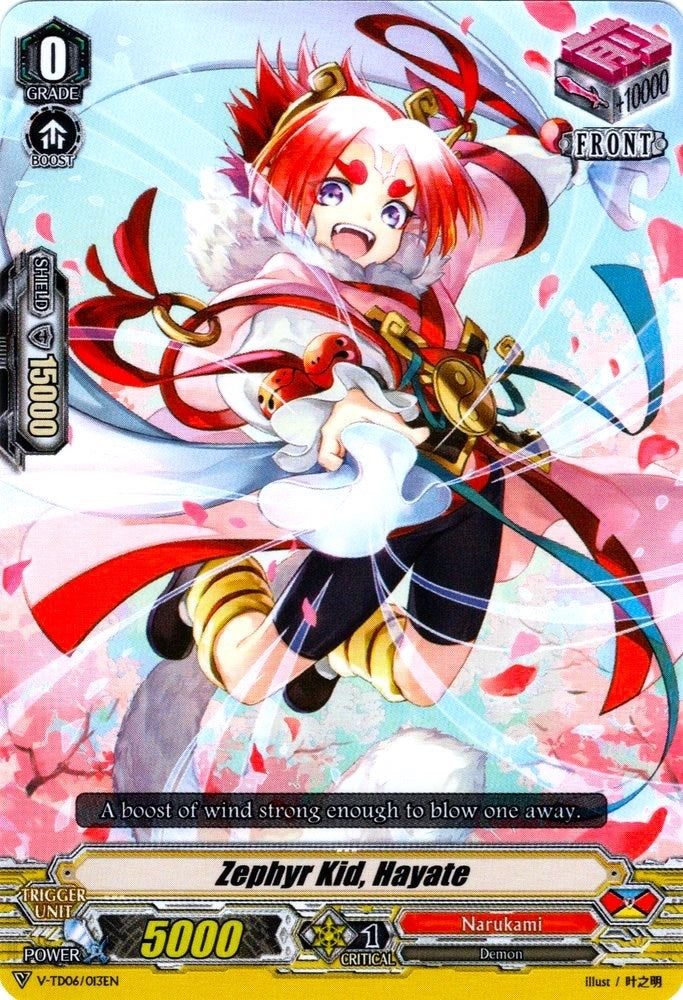 Image for Zephyr Kid, Hayate (V-TD06: Naoki Ishida) (V-TD06/013EN) - Cardfight Vanguard