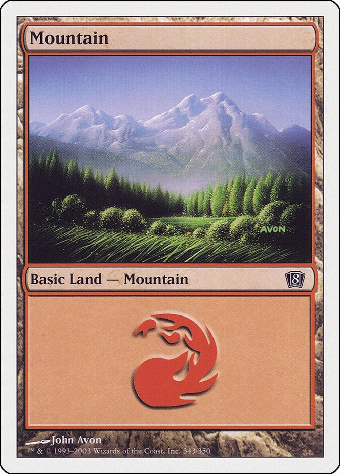 Image for Mountain (343) (8th Edition) (343) - Magic: The Gathering