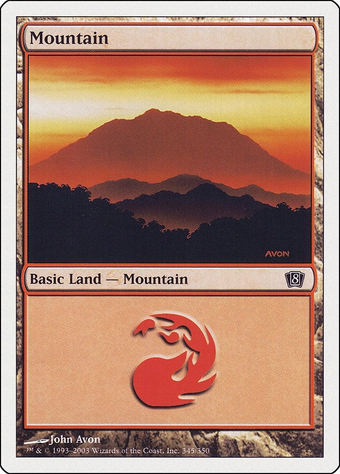 Image for Mountain (345) (8th Edition) (345) - Magic: The Gathering