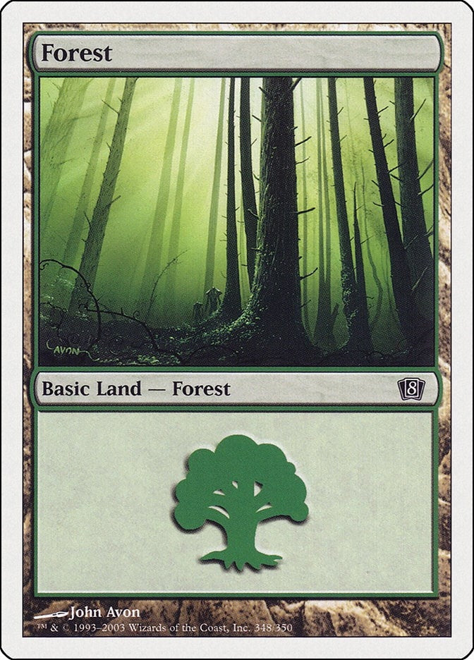 Image for Forest (348) (8th Edition) (348) - Magic: The Gathering