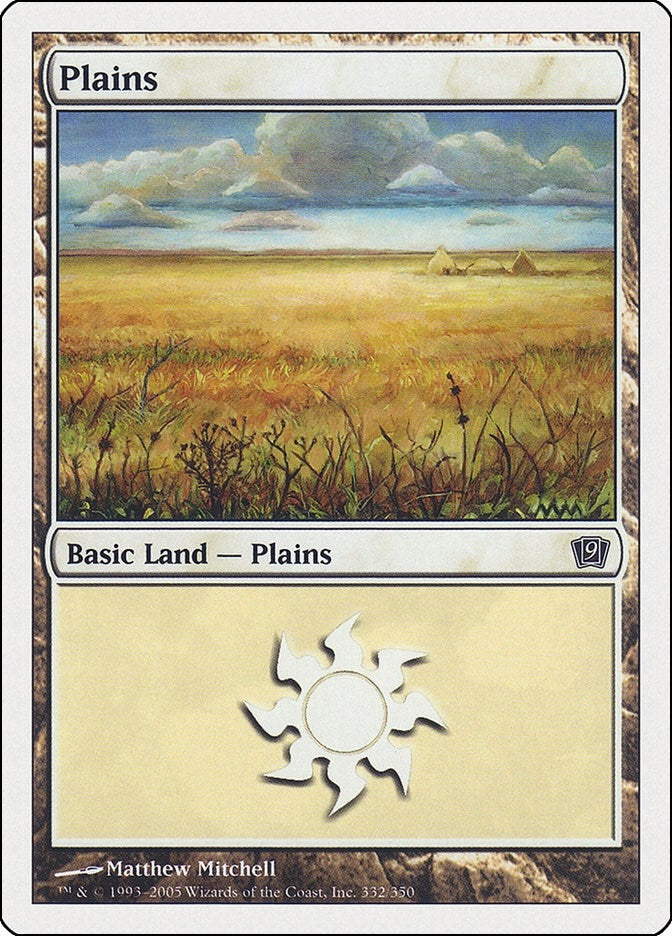 Image for Plains (332) (9th Edition) (332) - Magic: The Gathering
