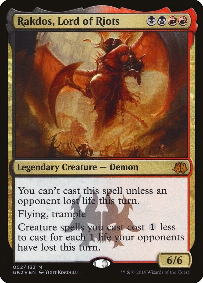 Image for Rakdos, Lord of Riots (Ravnica Allegiance: Guild Kits) (52) - Magic: The Gathering