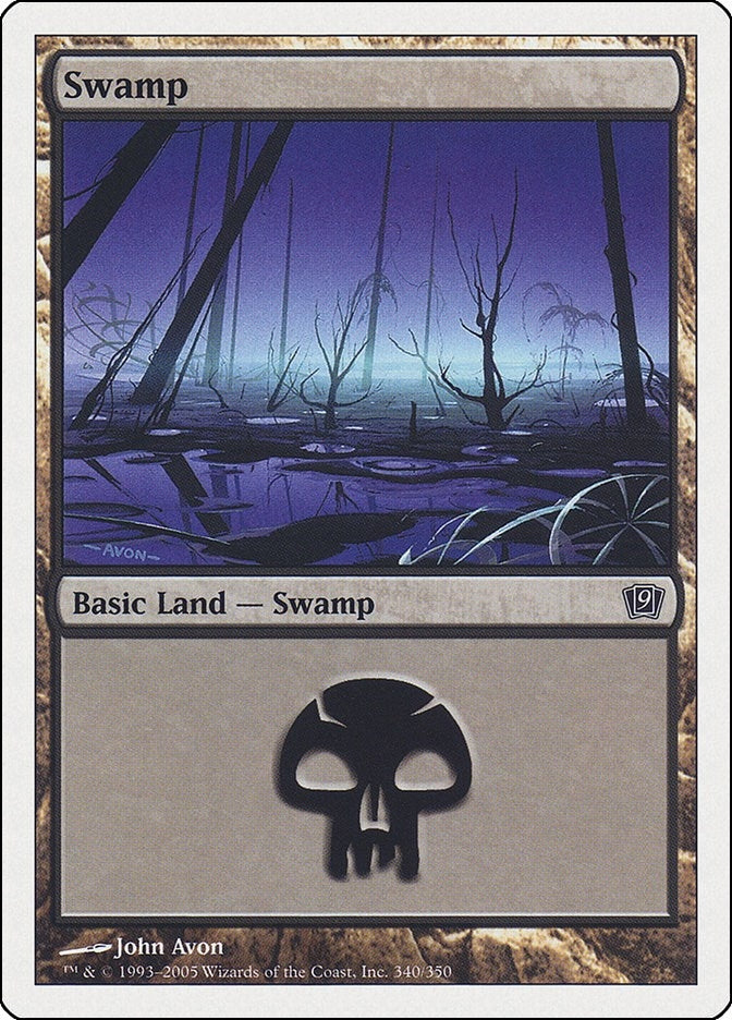 Image for Swamp (340) (9th Edition) (340) - Magic: The Gathering
