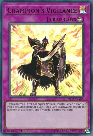 Image for Champion's Vigilance (Speed Duel Decks: Duelists of Tomorrow) (SS02-ENV01) - YuGiOh