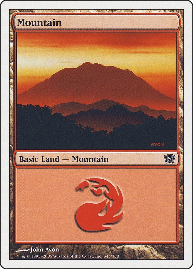Image for Mountain (345) (9th Edition) (345) - Magic: The Gathering