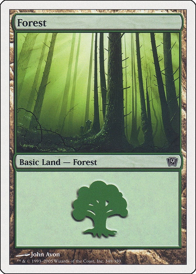 Image for Forest (348) (9th Edition) (348) - Magic: The Gathering