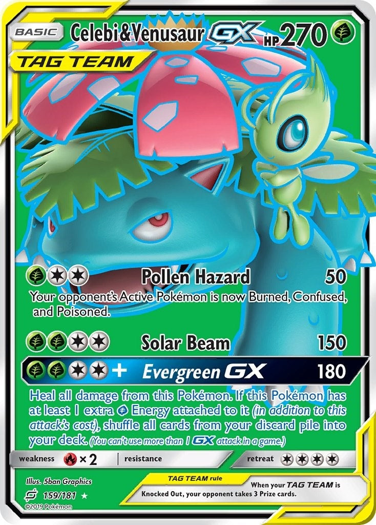 Image for Celebi & Venusaur GX (Full Art) (SM - Team Up) (159/181) - Pokemon