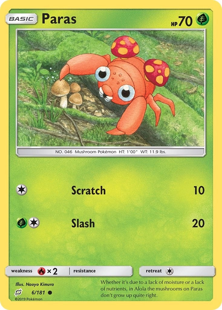 Image for Paras (SM - Team Up) (6/181) - Pokemon