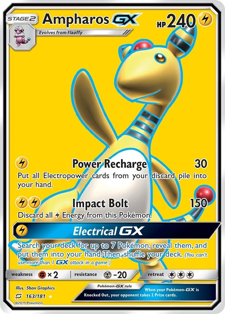 Image for Ampharos GX (Full Art) (SM - Team Up) (163/181) - Pokemon