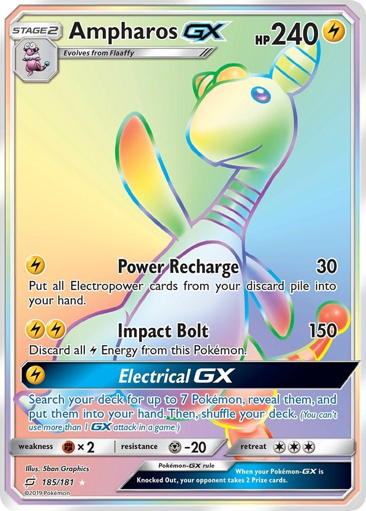 Image for Ampharos GX (Secret) (SM - Team Up) (185/181) - Pokemon
