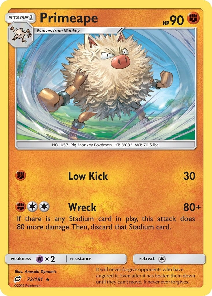 Image for Primeape (SM - Team Up) (72/181) - Pokemon