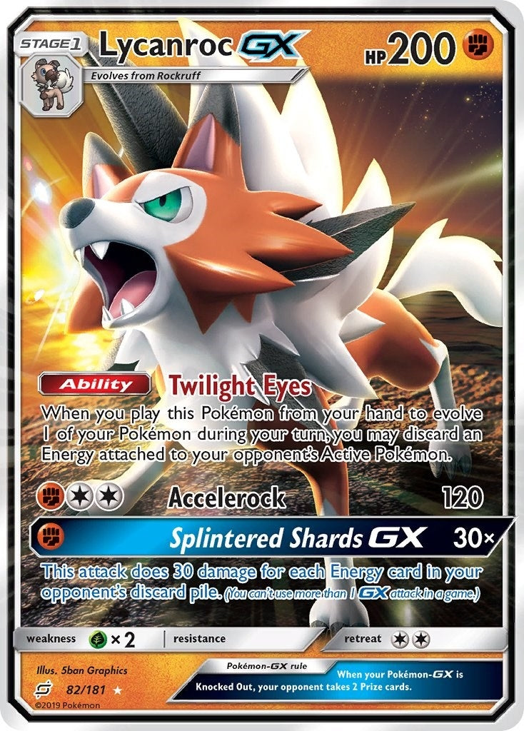 Image for Lycanroc GX (SM - Team Up) (82/181) - Pokemon