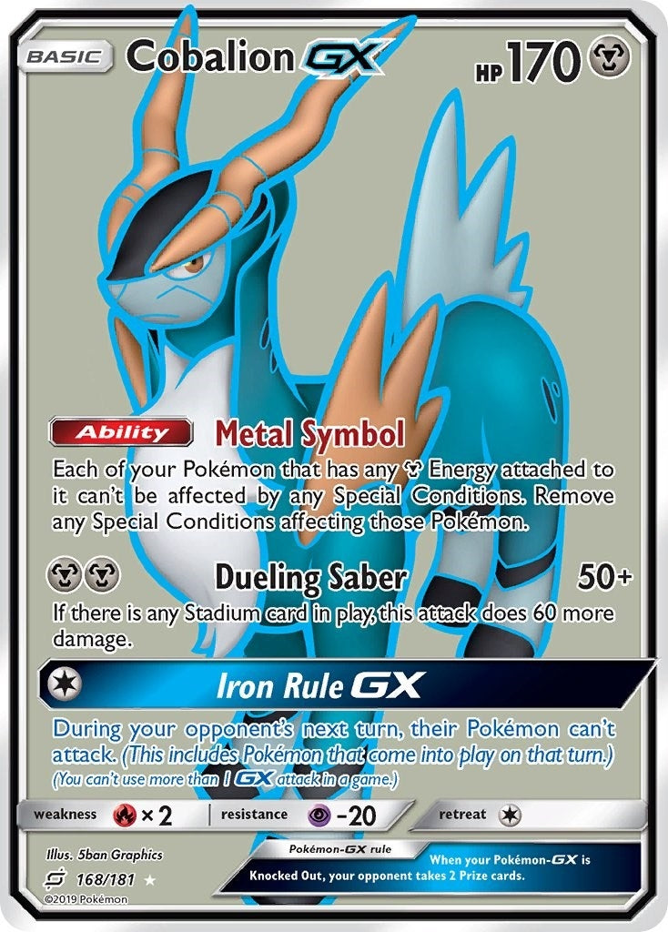 Image for Cobalion GX (Full Art) (SM - Team Up) (168/181) - Pokemon