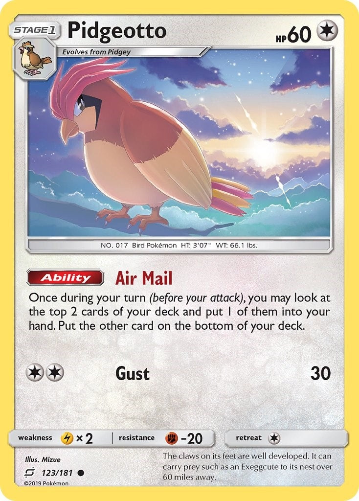 Image for Pidgeotto (SM - Team Up) (123/181) - Pokemon