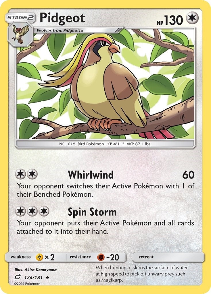 Image for Pidgeot (SM - Team Up) (124/181) - Pokemon