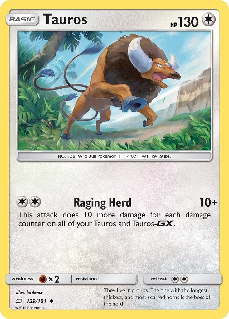 Image for Tauros (SM - Team Up) (129/181) - Pokemon